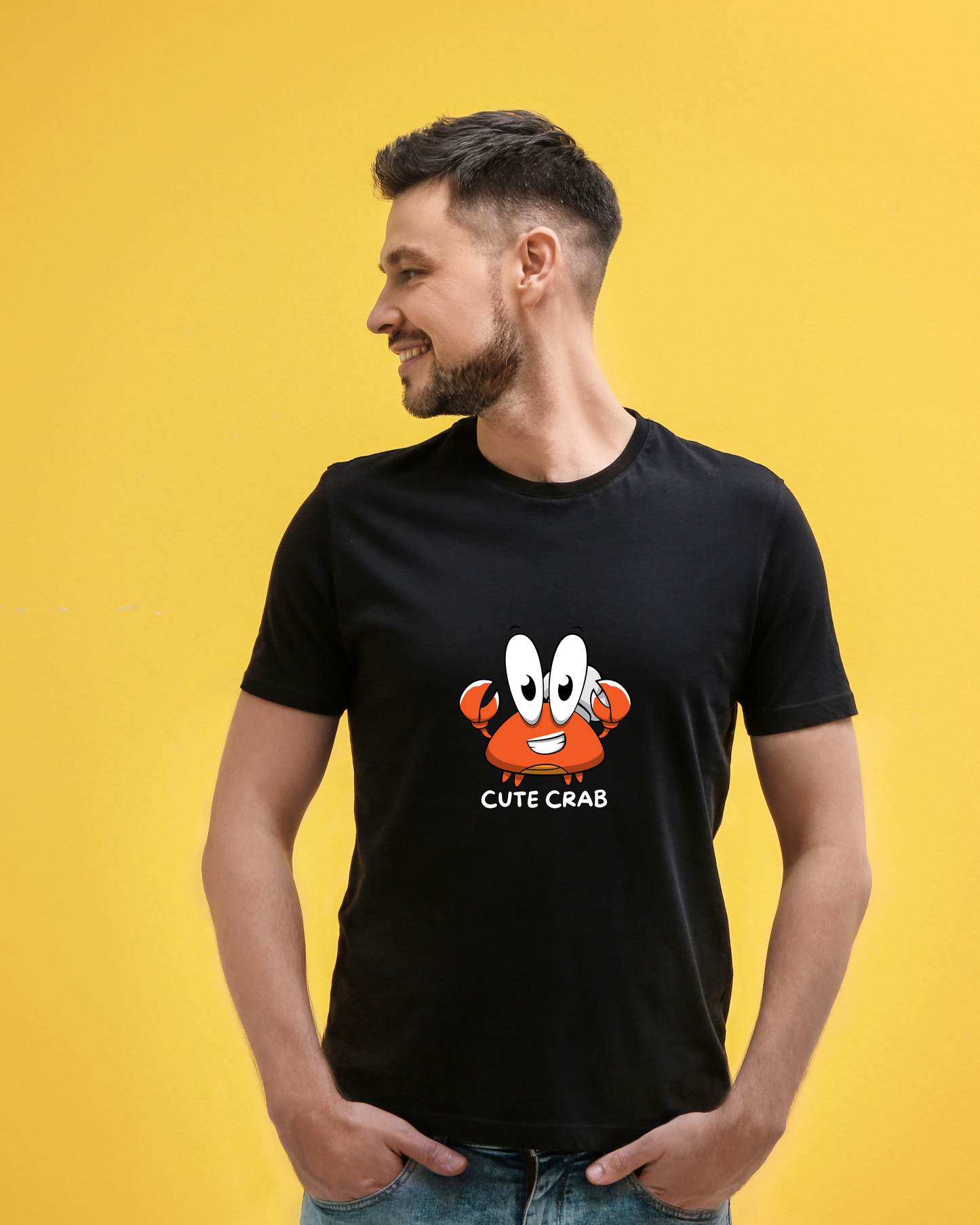 CUTE CRAB - COTTON PRINTED TSHIRT