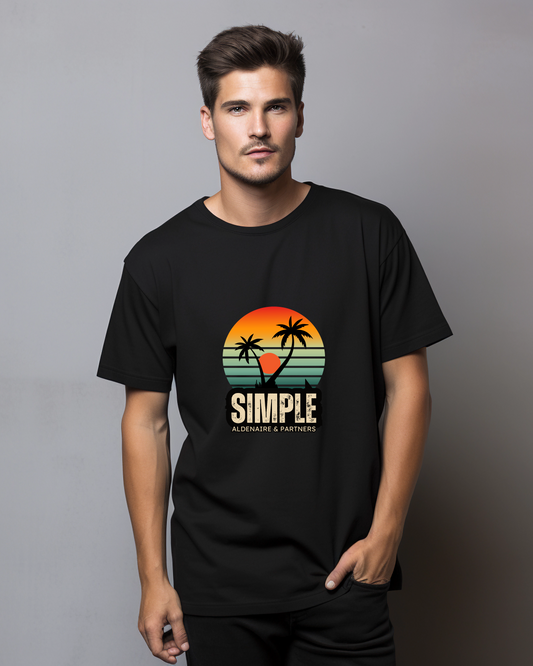 SIMPLE - COTTON PRINTED TSHIRT
