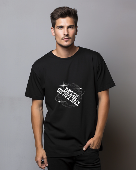 BREAK THE RULES - COTTON PRINTED TSHIRT