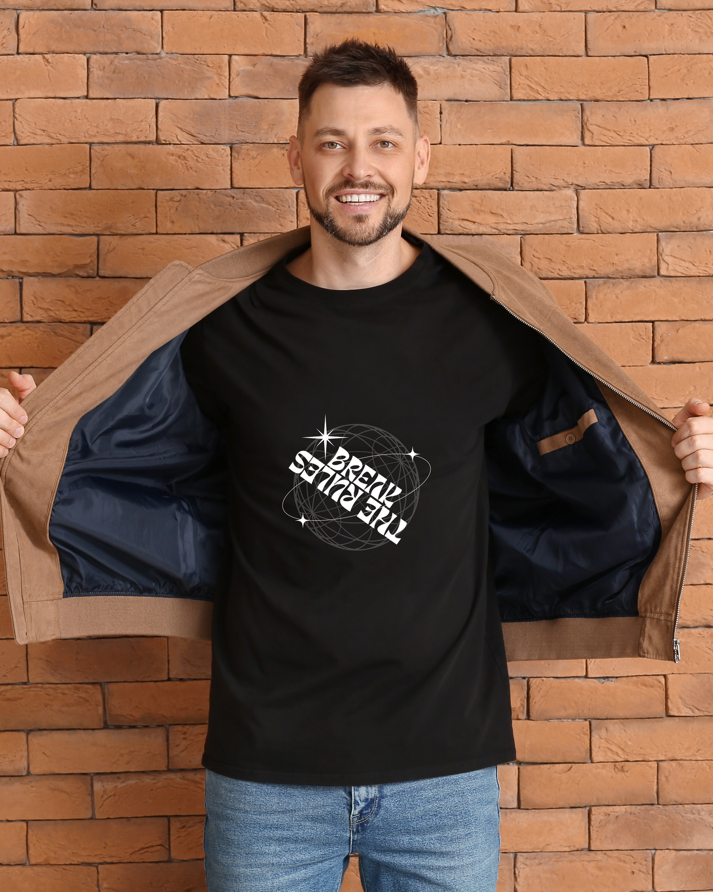 BREAK THE RULES - COTTON PRINTED TSHIRT