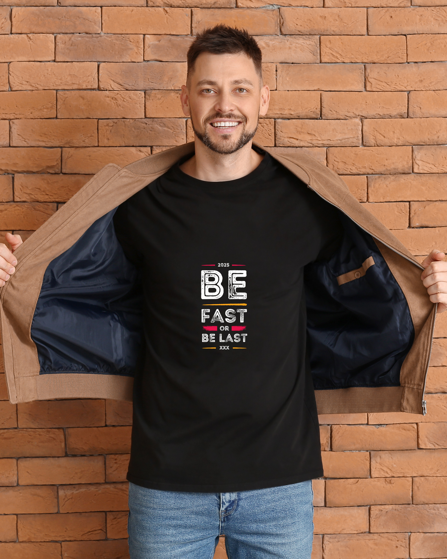 BE FAST OR BE LAST - COTTON PRINTED TSHIRT