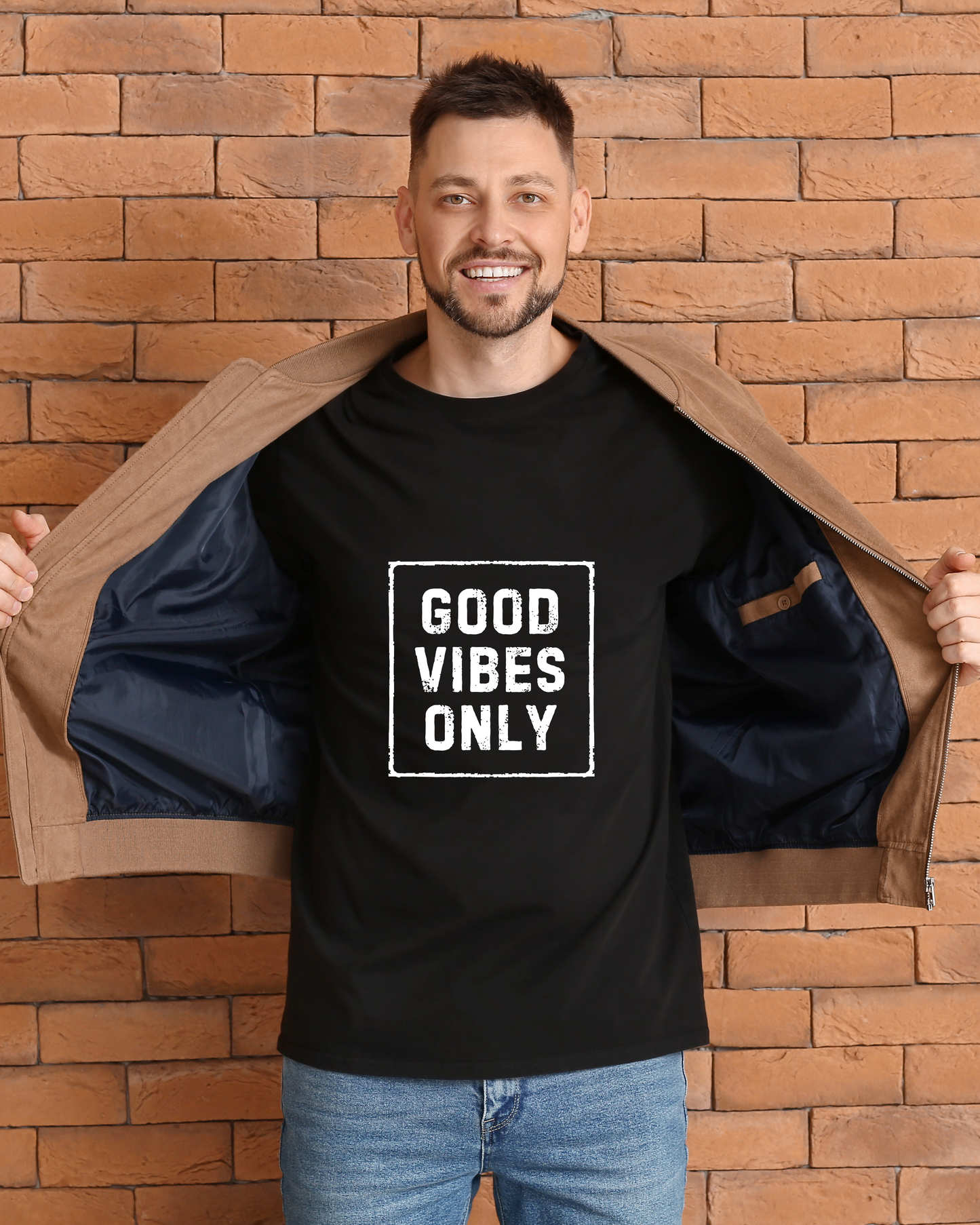 GOOD VIBES ONLY - COTTON PRINTED TSHIRT