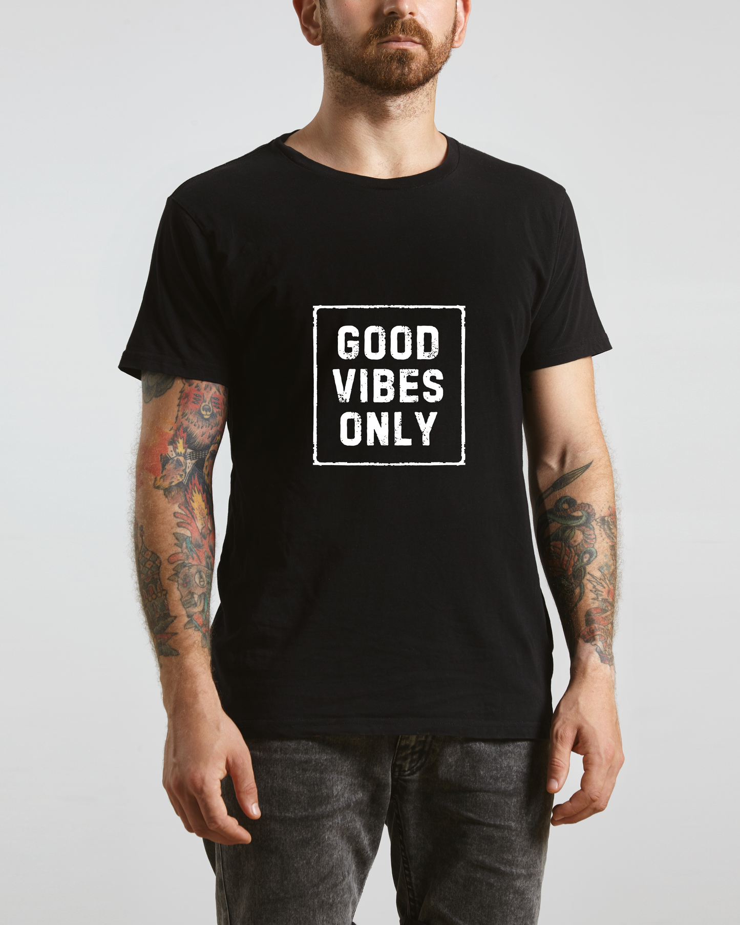 GOOD VIBES ONLY - COTTON PRINTED TSHIRT