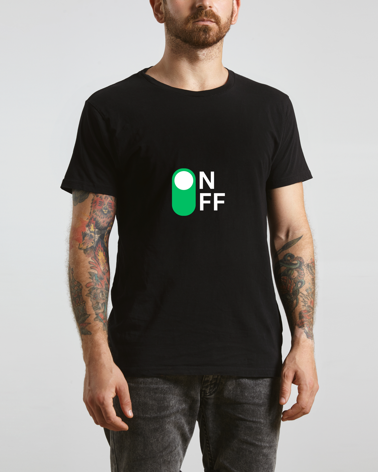 ON OFF - COTTON PRINTED TSHIRT