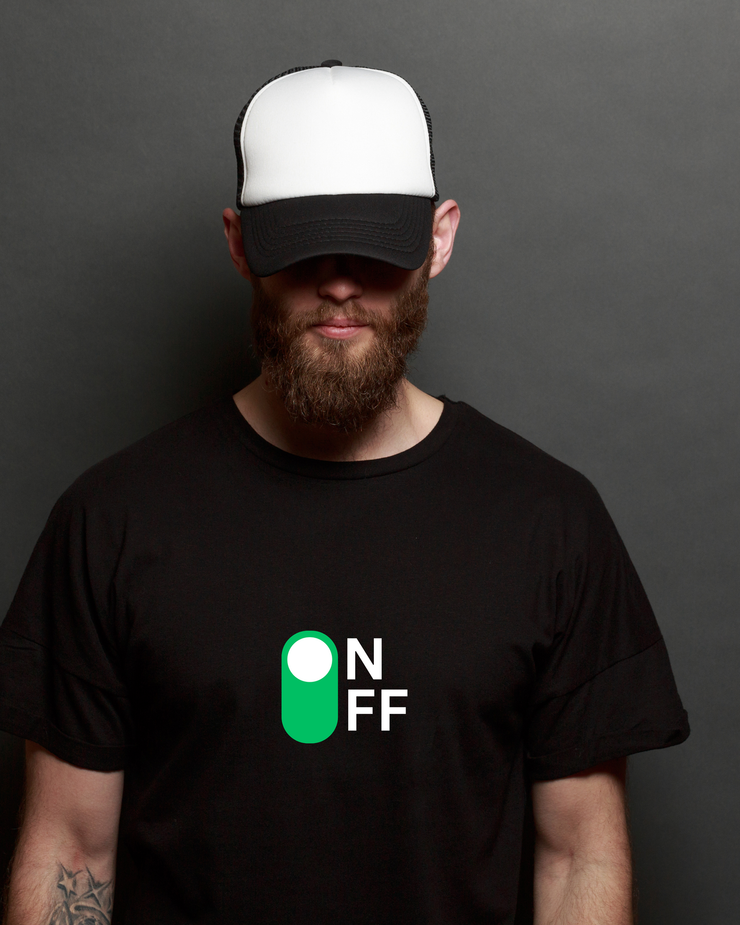 ON OFF - COTTON PRINTED TSHIRT