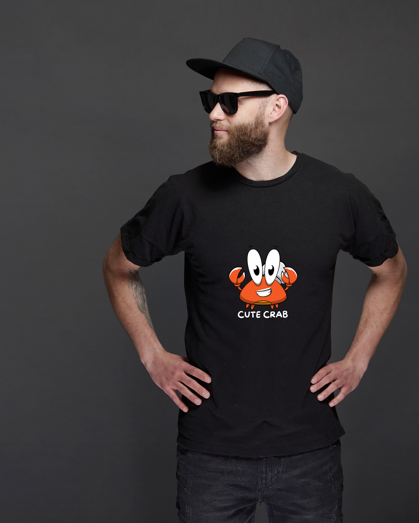 CUTE CRAB - COTTON PRINTED TSHIRT