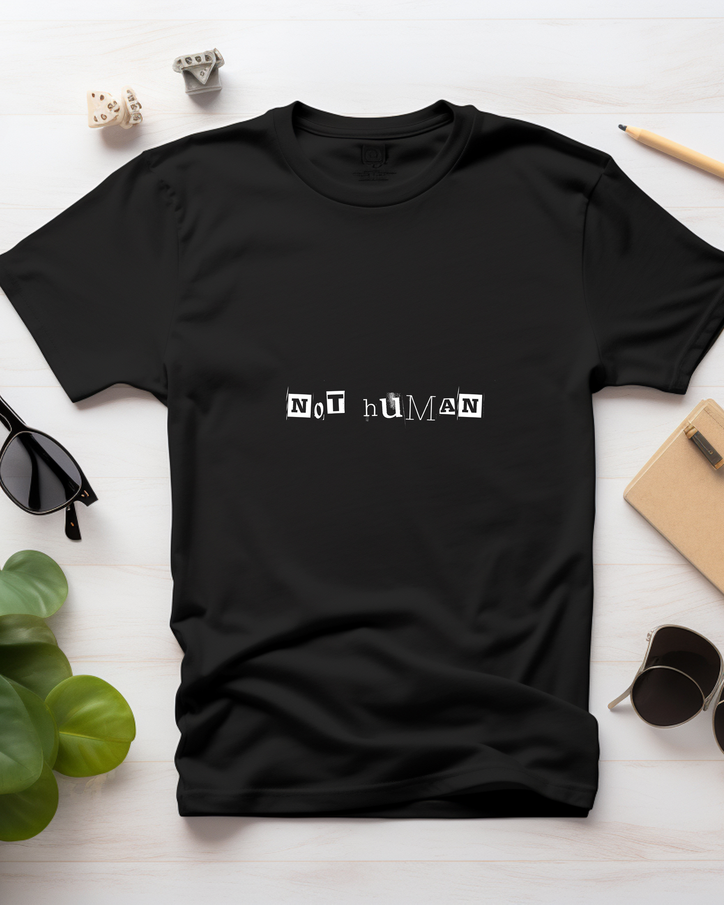 NOT HUMAN - COTTON PRINTED TSHIRT