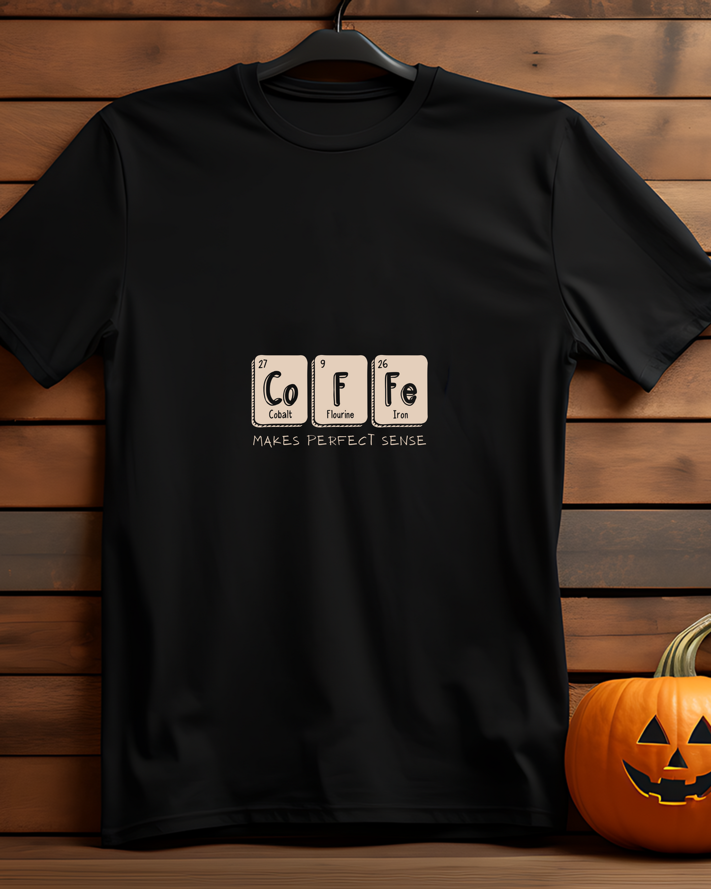 COFFEE MAKES PERFECT SENSE - COTTON PRINTED TSHIRT