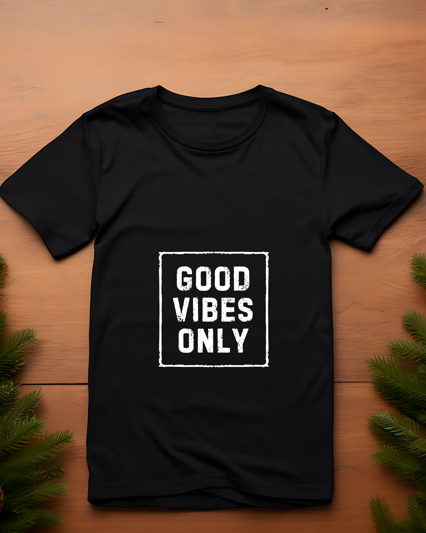 GOOD VIBES ONLY - COTTON PRINTED TSHIRT