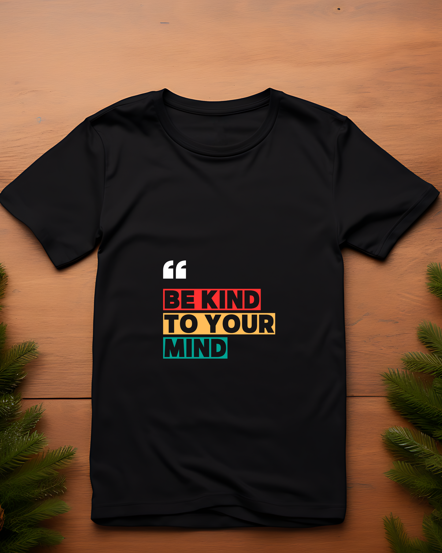 BE KIND TO YOUR MIND - COTTON PRINTED TSHIRT
