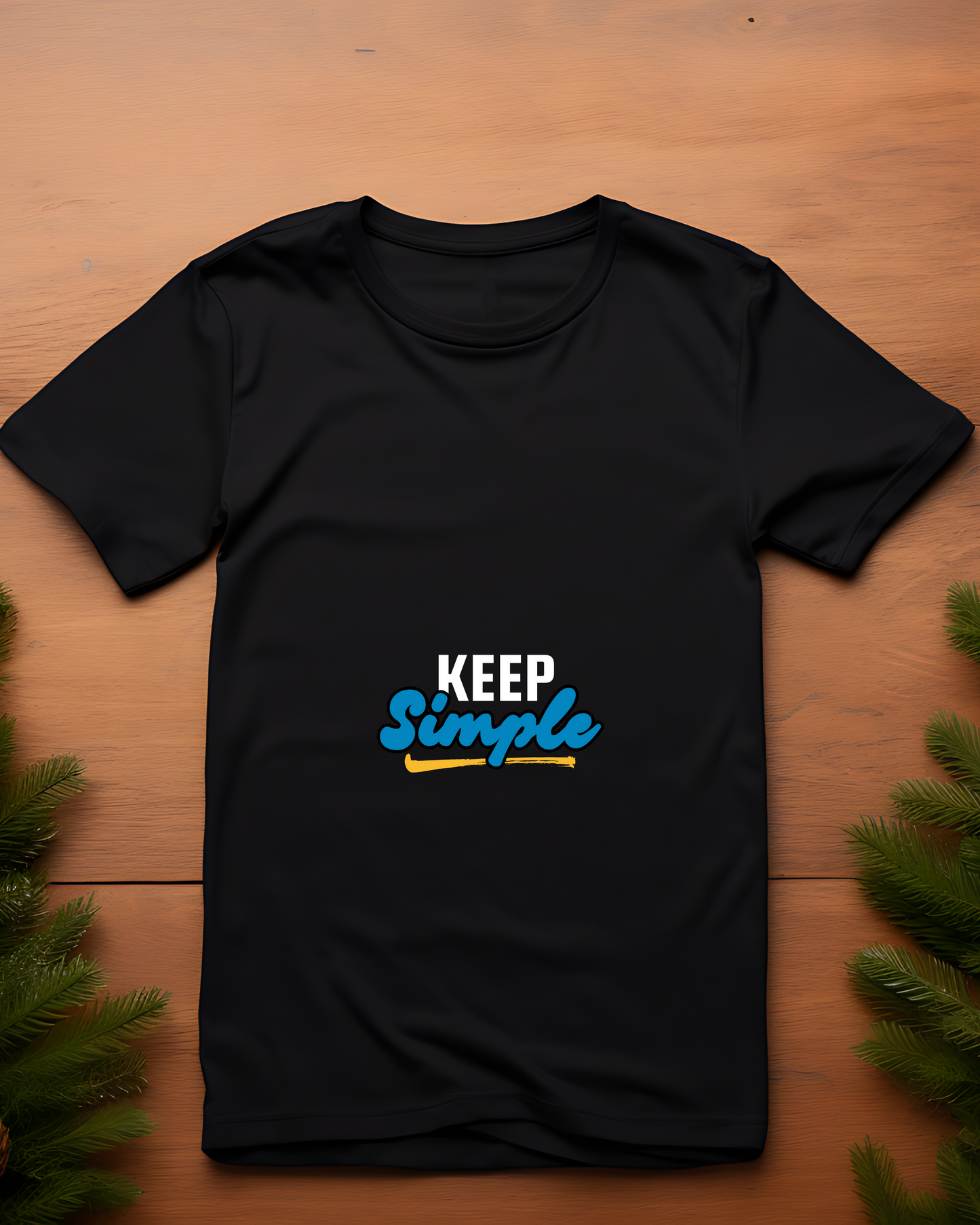 KEEP SIMPLE - COTTON PRINTED TSHIRT