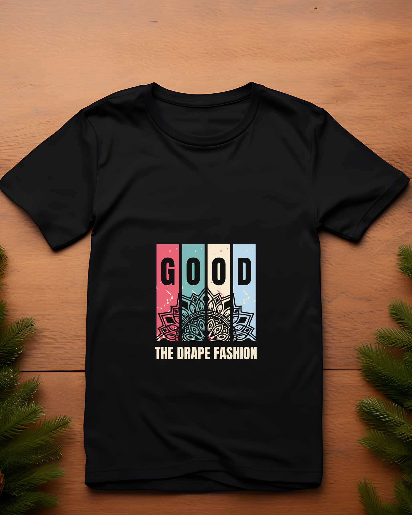 GOOD THE DRAPE FASHION - COTTON PRINTED TSHIRT