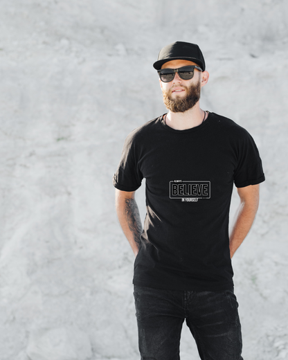 ALWAYS BELIEVE IN YOURSELF - COTTON PRINTED TSHIRT