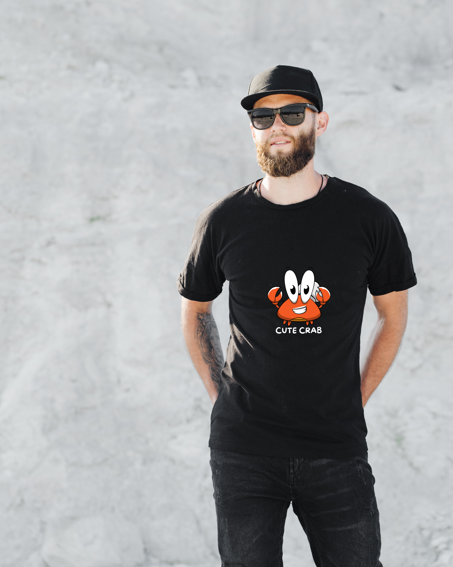 CUTE CRAB - COTTON PRINTED TSHIRT
