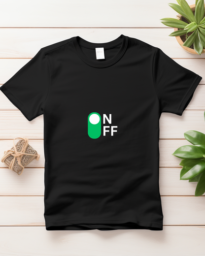 ON OFF - COTTON PRINTED TSHIRT