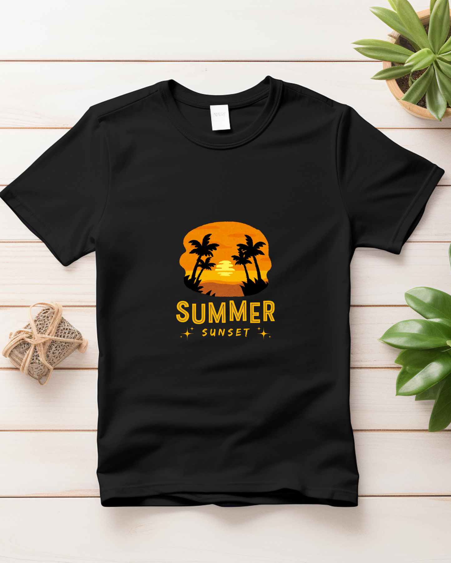 SUMMER SUNSET - COTTON PRINTED TSHIRT