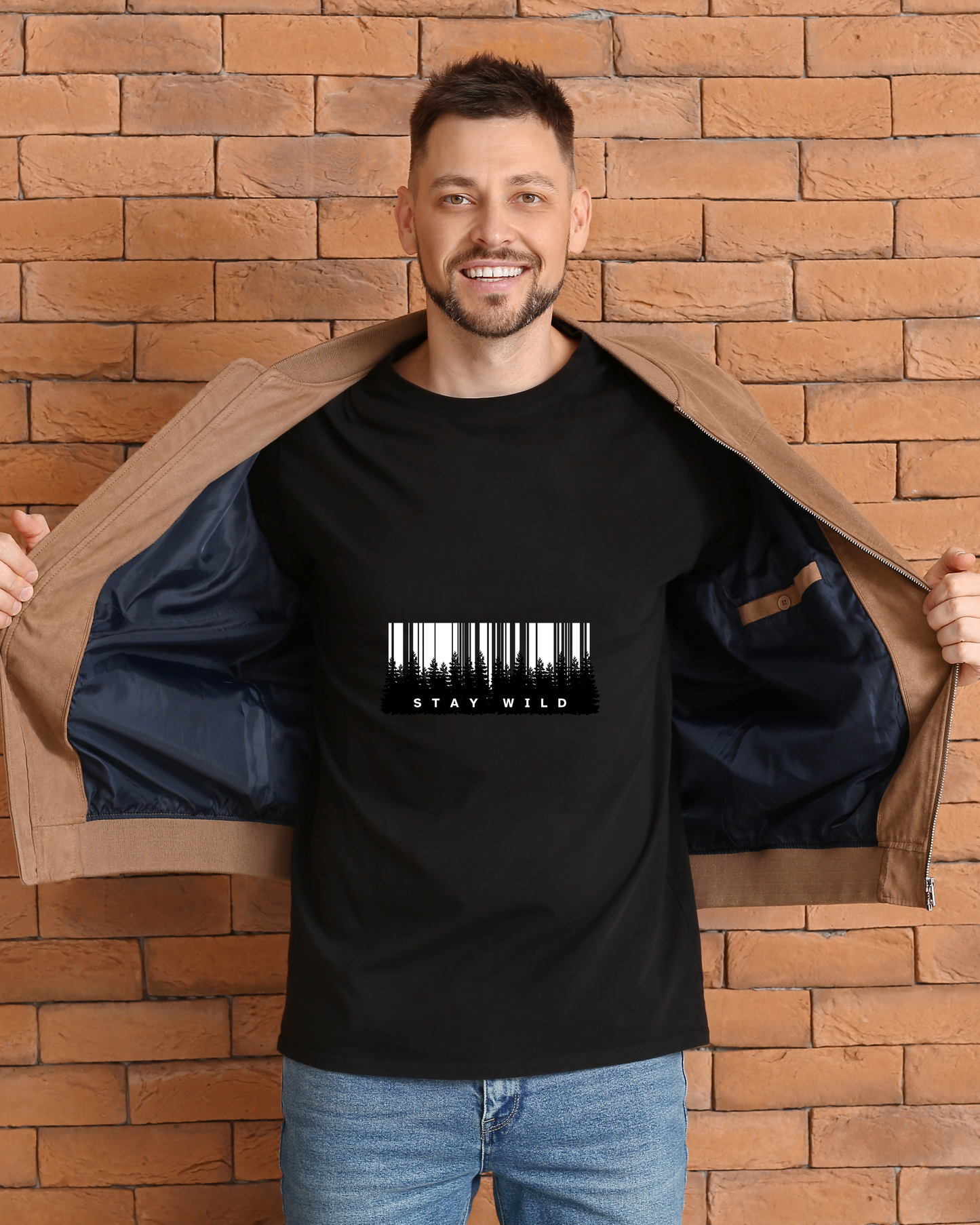 STAY WILD - COTTON PRINTED TSHIRT