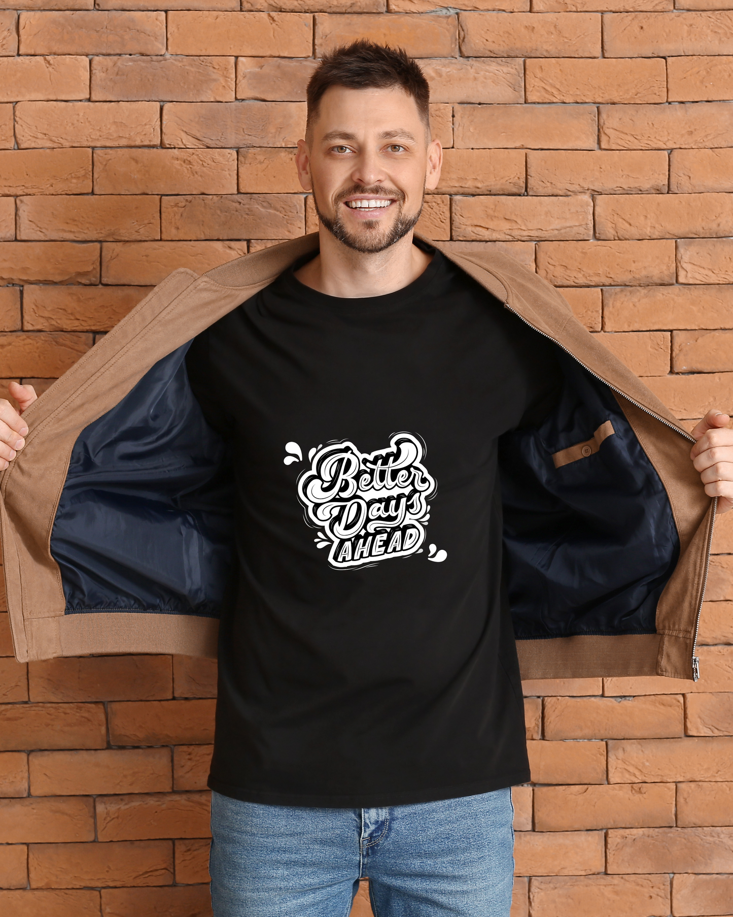 BETTER DAYS AHEAD - COTTON PRINTED TSHIRT
