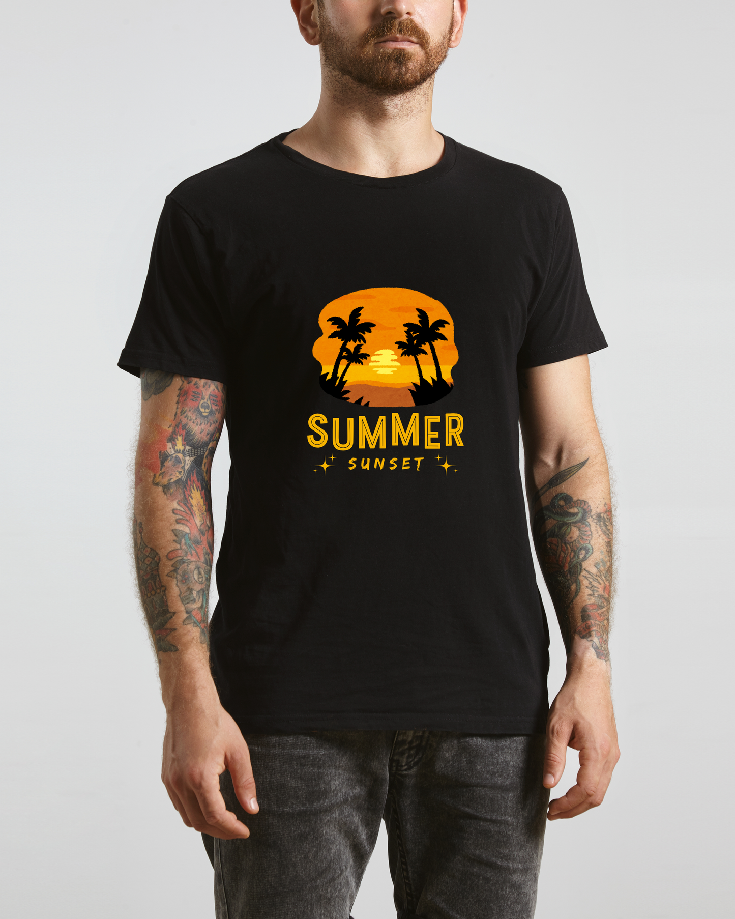 SUMMER SUNSET - COTTON PRINTED TSHIRT