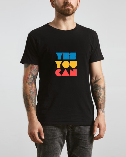 YES YOU CAN - COTTON PRINTED TSHIRT