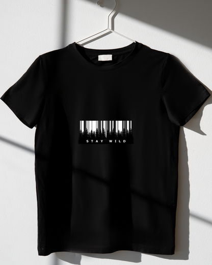 STAY WILD - COTTON PRINTED TSHIRT