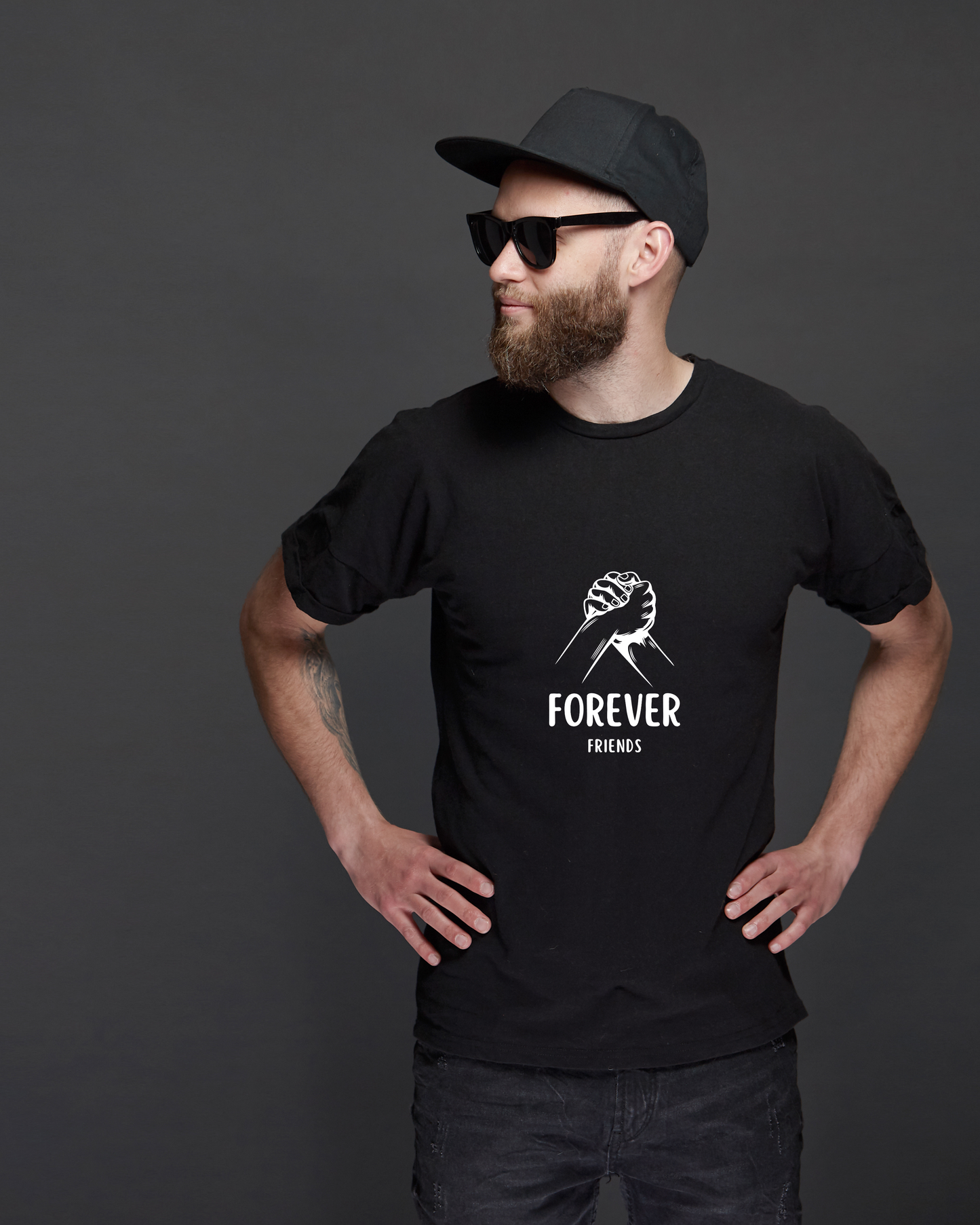 FOREVER FRIENDS - COTTON PRINTED TSHIRT