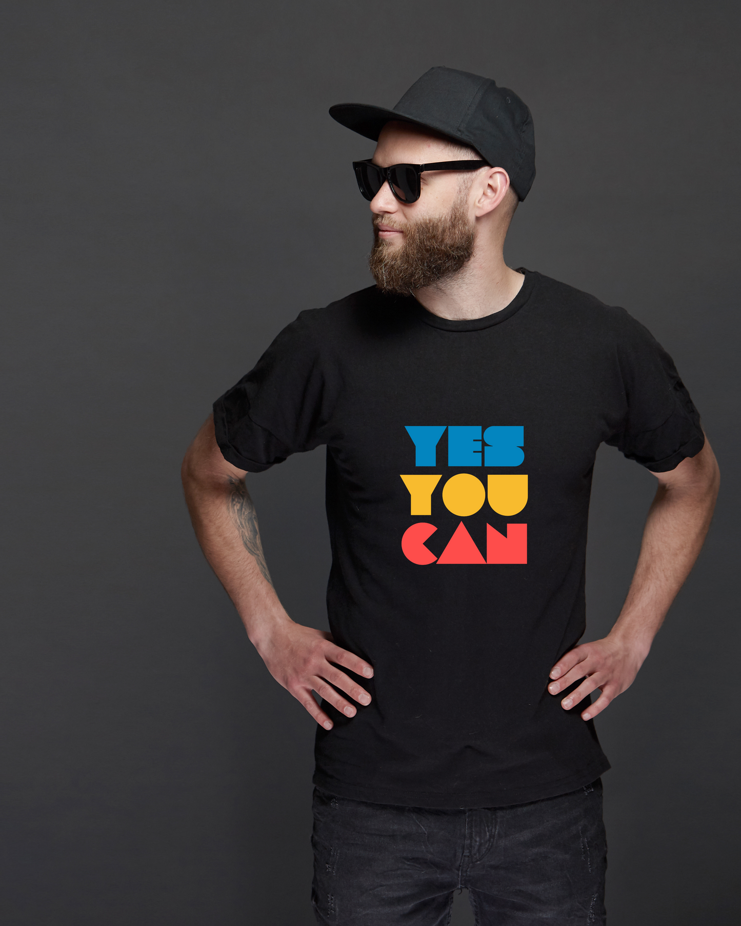 YES YOU CAN - COTTON PRINTED TSHIRT