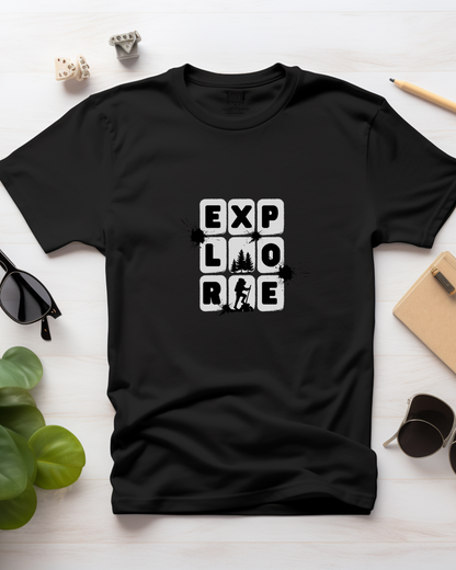 EXPLORE - COTTON PRINTED TSHIRT