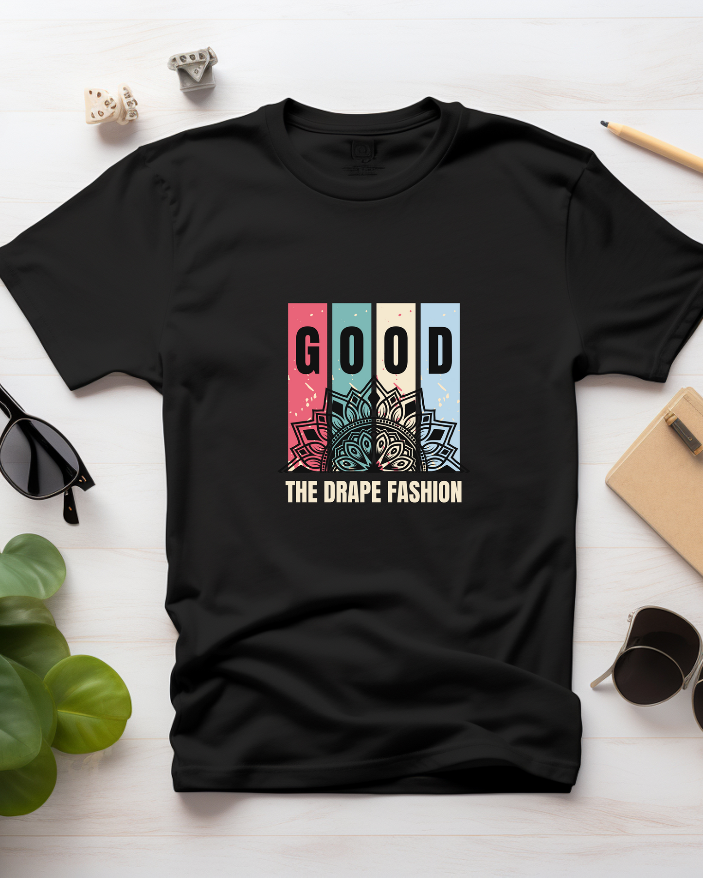 GOOD THE DRAPE FASHION - COTTON PRINTED TSHIRT