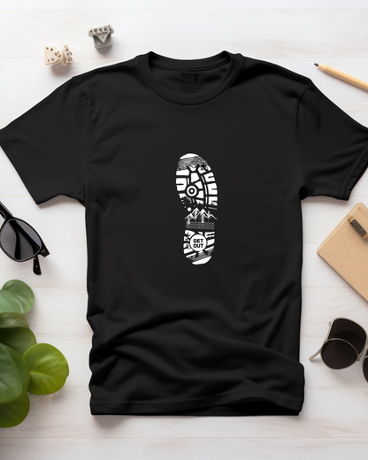GET OUT - COTTON PRINTED TSHIRT