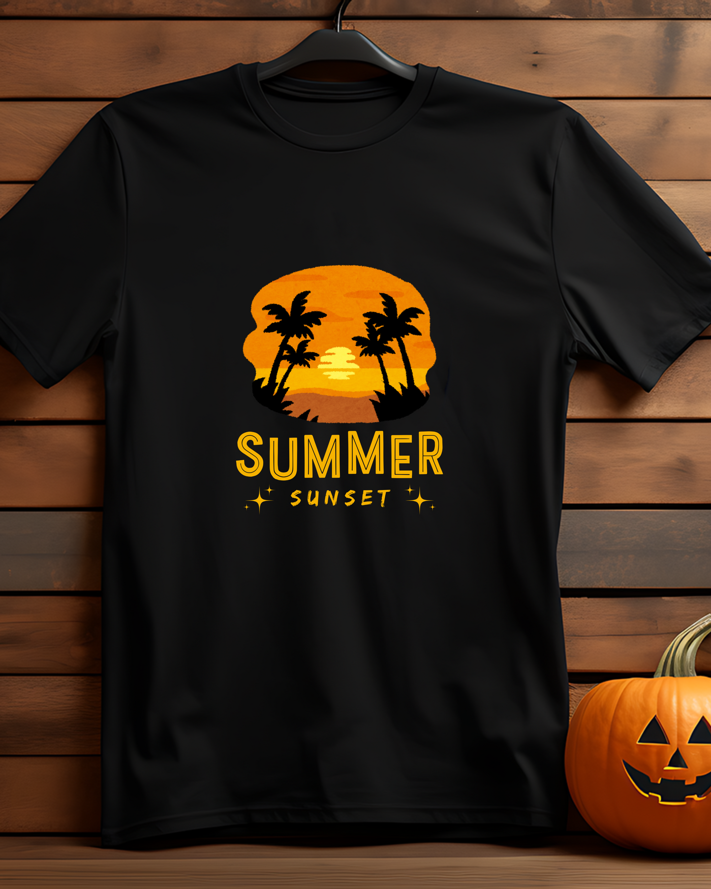 SUMMER SUNSET - COTTON PRINTED TSHIRT