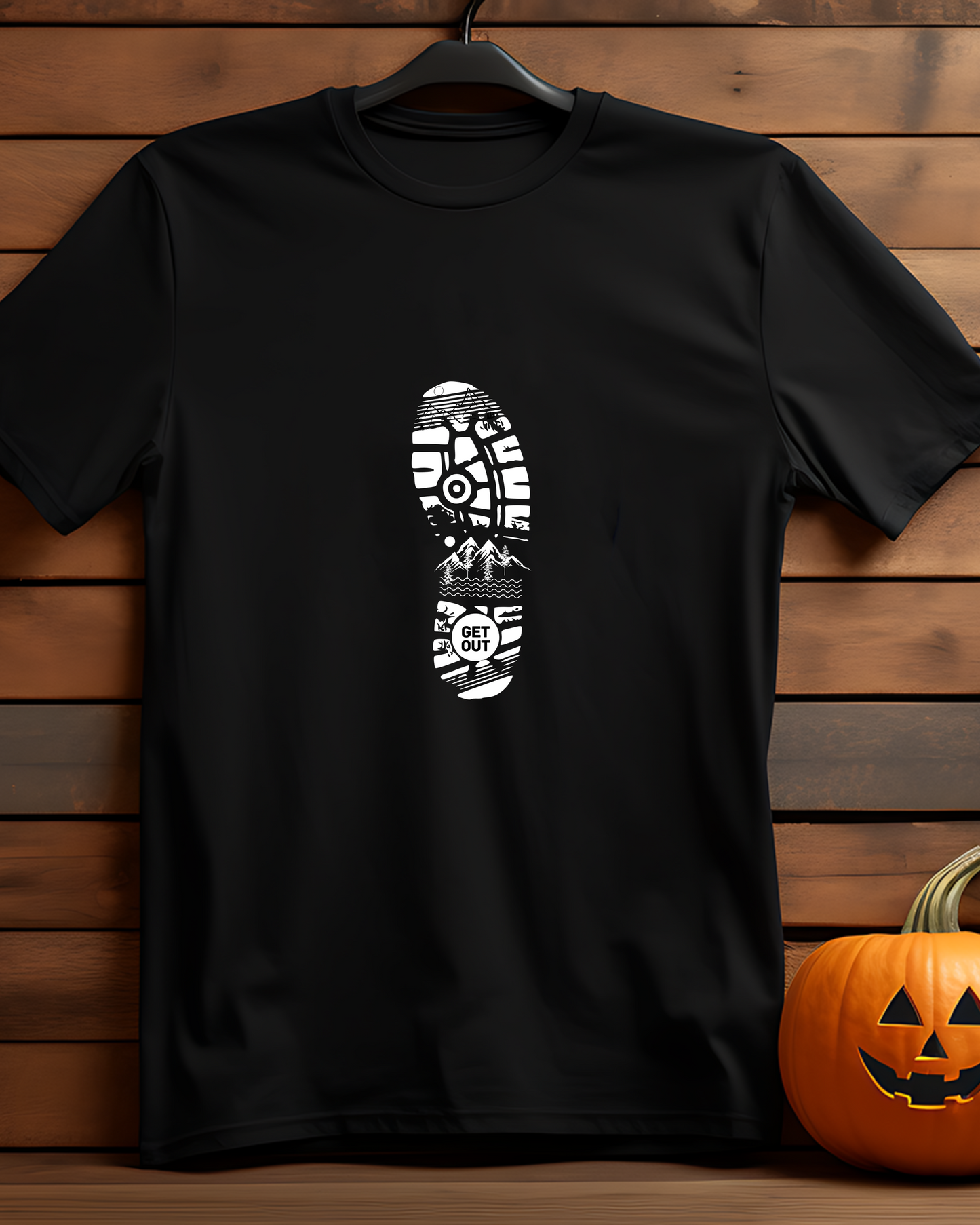 GET OUT - COTTON PRINTED TSHIRT