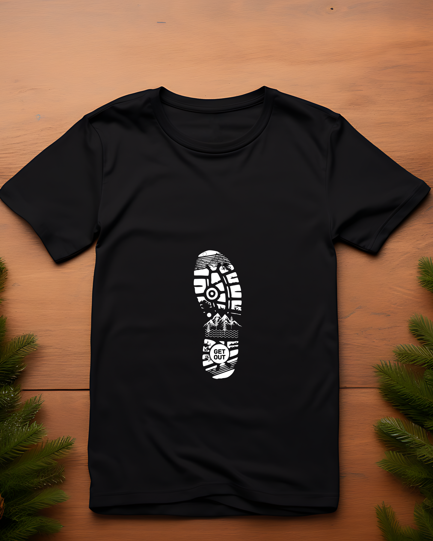 GET OUT - COTTON PRINTED TSHIRT