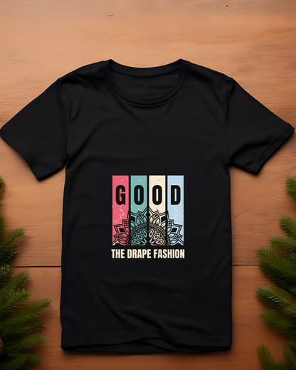 GOOD THE DRAPE FASHION - COTTON PRINTED TSHIRT