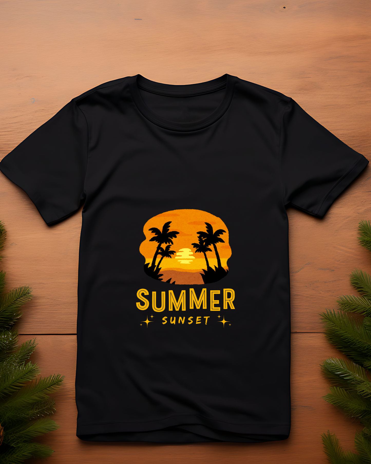 SUMMER SUNSET - COTTON PRINTED TSHIRT